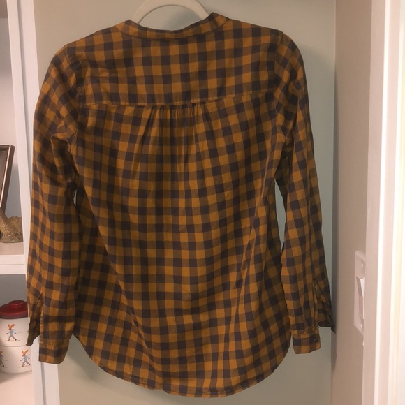 Roots Half buttoned checkered shirt - Picture 7 of 9